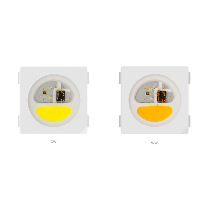 DC12V SK6812 Addressable RGBWW/DW 5050SMD LED Chip, 100PCS By Sale DC12V SK6812 Addressable RGBWW/DW 5050SMD LED Chip, 100PCS By Sale